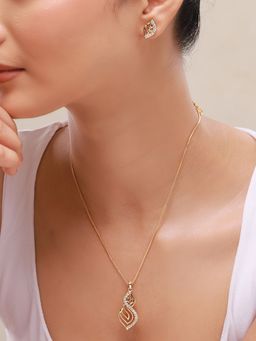 Voylla - Leafy Affair Tarusa Pendant Set