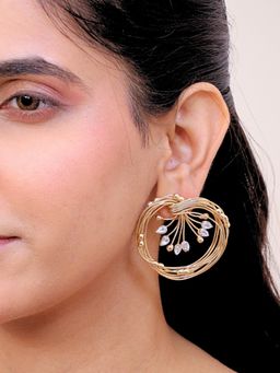 Viana Jewels - 18K Gold Plated Jahanara Brass Earrings