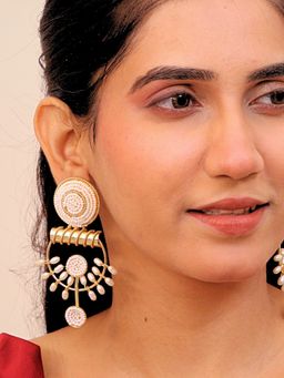 Viana Jewels - 18K Gold Plated Mehrum Brass Earrings