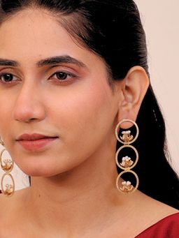 Viana Jewels - 18K Gold Plated Meherbaan Brass Earrings