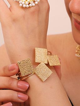 Viana Jewels - Vanshika Adjustable 18K Gold Plated Brass Bracelet