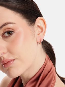 Carlton London - 18K Rose Gold Mini Hoops