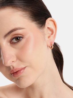 Carlton London - 18K Rose Gold Plated Bold Hoops