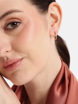 Carlton London - 18K Gold Plated Mini Hoops