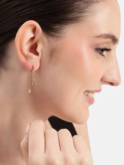 Carlton London - 18K Gold Plated Huggie Hoops