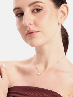 Carlton London - 18K Gold Plated 4-Clover Pendant Necklace