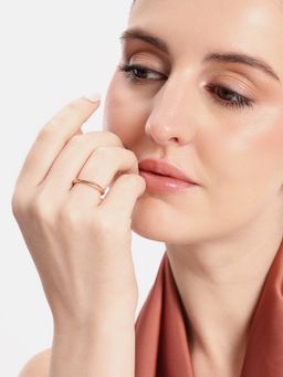 Carlton London - 18K Rose Gold Plated Ring