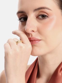 Carlton London - 18K Gold Plated Ring