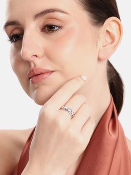 Carlton London - Sapphire Studded Ring