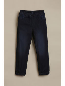 Allen Solly - Boys Navy Blue Solid Jeans