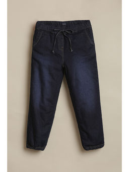 Allen Solly - Boys Navy Blue Solid Jeans