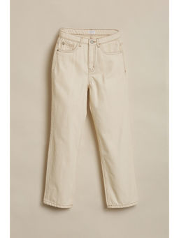 Allen Solly - Boys Beige Solid Jeans