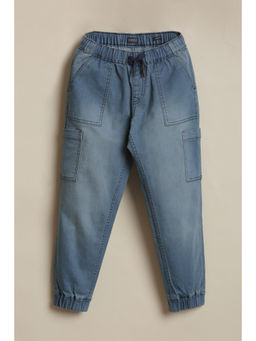 Allen Solly - Boys Blue Solid Jeans