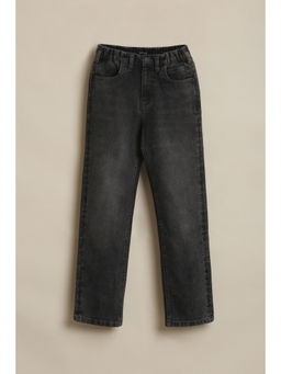 Allen Solly - Boys Black Solid Jeans