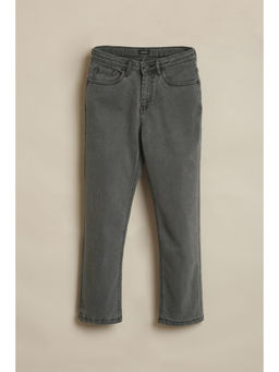 Allen Solly - Boys Green Solid Jeans