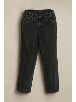 Allen Solly - Boys Black Solid Jeans