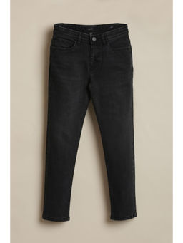 Allen Solly - Boys Black Solid Jeans