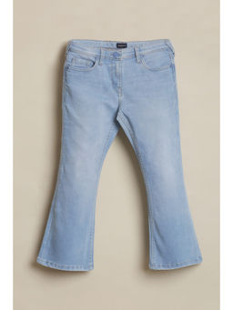 Allen Solly - Girls Blue Solid Jeans
