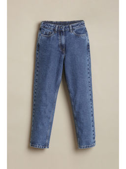 Allen Solly - Girls Blue Solid Jeans
