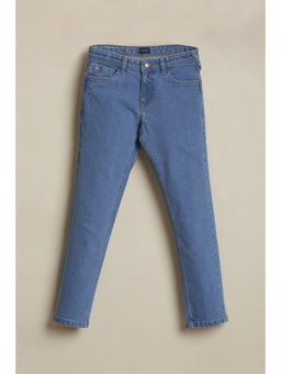 Allen Solly - Girls Blue Solid Jeans