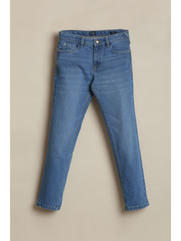 Allen Solly - Girls Blue Solid Jeans