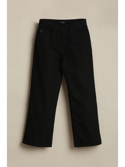 Allen Solly - Girls Black Solid Jeans