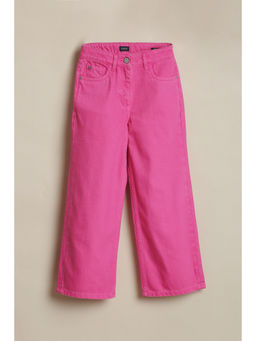 Allen Solly - Girls Pink Solid Jeans