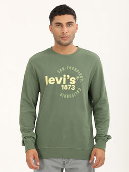 Levi's - Mens Graphic Green Crew Neck Sweatshirt