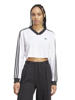 adidas Originals - Originals JACQUARD LS TOP Women White Originals T-shirt