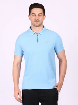 SKECHERS - Performance Basic Bonded Aqua Polo T-Shirt