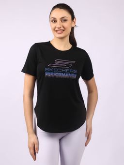 SKECHERS - Women PERFORMANCE Black T-shirt