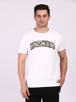 SKECHERS - White Spray Applique T-shirt