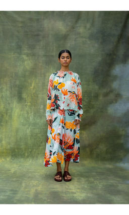 Doodlage - Aura Printed Top and Skirt (Set of 2)