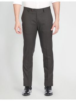 Arrow - Hudson Regular Fit Micro Check Formal Trousers