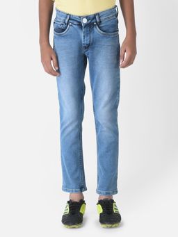 CRIMSOUNE CLUB - Boy Blue Light Fade Jeans