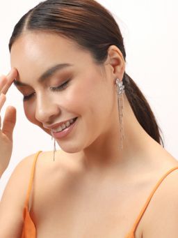 Sohi - Gold Plated Party Designer Stone Drop Earring for Women