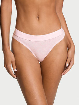 Victoria's Secret - Cotton Logo Cotton Thong Panty Pink