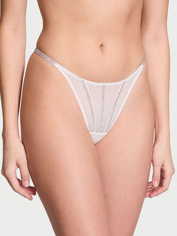 Victoria's Secret - Very Sexy Sheer Shine Thong Panty White