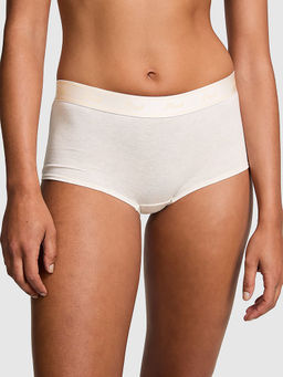 Victoria's Secret - PINK Logo Cotton Boyshort Panty Beige