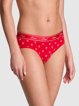 Victoria's Secret - PINK Logo Cotton Hip Hugger Panty Red
