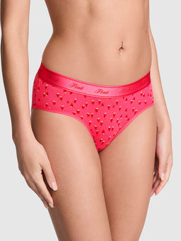 Victoria's Secret - PINK Logo Cotton Hip Hugger Panty Pink
