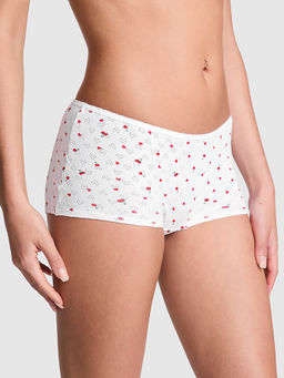 Victoria's Secret - PINK Cotton Boyshort Panty White