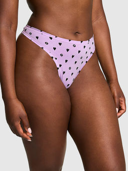 Victoria's Secret - PINK Cotton High-Leg Thong Panty Purple