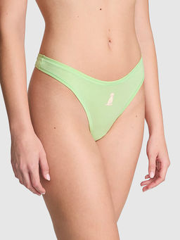 Victoria's Secret - PINK Cotton High-Leg Thong Panty Green