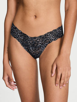 Victoria's Secret - The Lacie Lace Thong Panty Grey