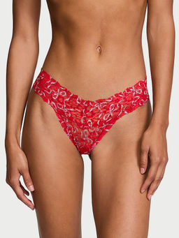 Victoria's Secret - The Lacie Lace Thong Panty Red