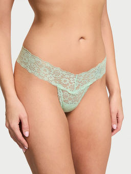 Victoria's Secret - The Lacie Lace Thong Panty Green