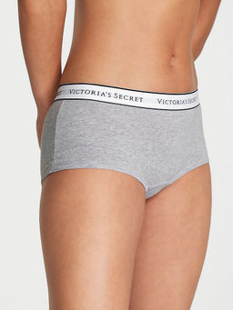 Victoria's Secret - Cotton Logo Cotton Boyshort Panty Grey