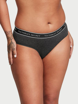 Victoria's Secret - Cotton Logo Cotton Hip Hugger Panty Grey