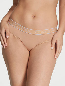 Victoria's Secret - Cotton Logo Cotton Hip Hugger Panty Beige